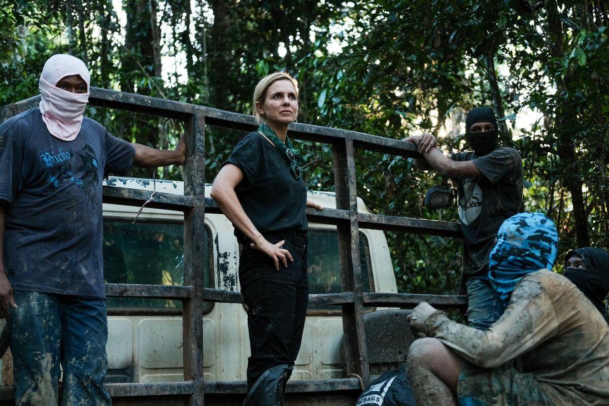 Mariana reporting from the field